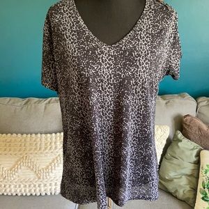 Leopard Print Workout/Athletic Top